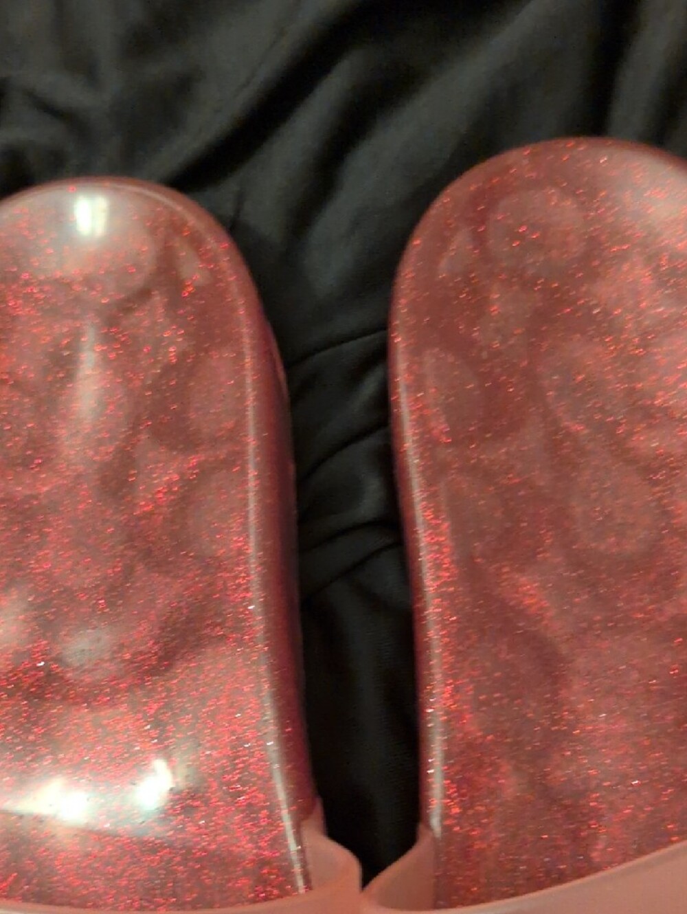 Coach Pink Glitter Slide Sandals - Picture 3 of 6